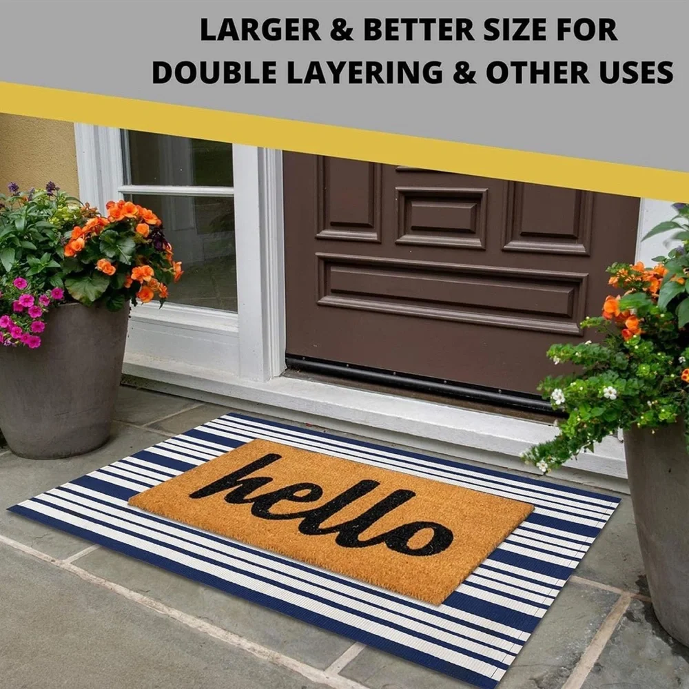 Brand new striped outdoor doormat